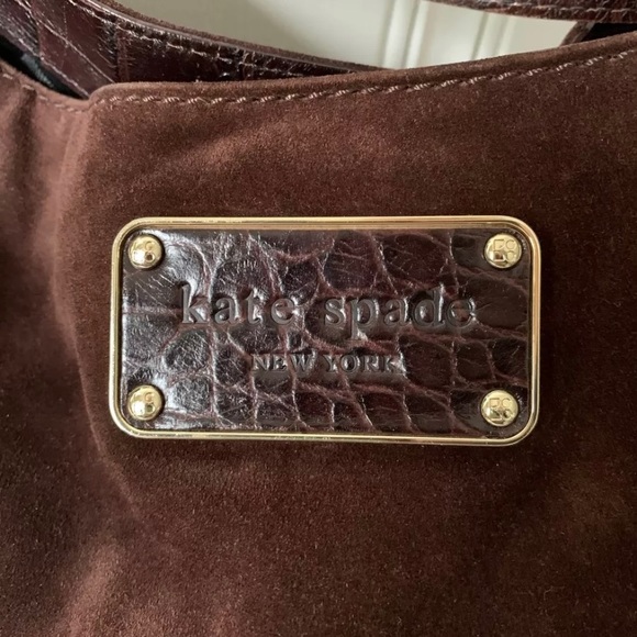 Kate Spade Malva Belmont Leather/Suede Bag Chocolate Brown - Picture 2 of 12